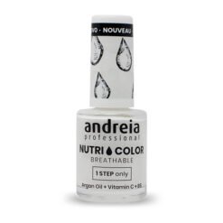 Alternative view of Andreia Professional NutriColor - Breathable Vegan Nail Polish NC1 White - 10.5ml