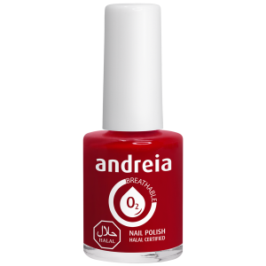 Andreia Halal Breathable Nail Polish - Water Steam Permeable - B17 Deep Red