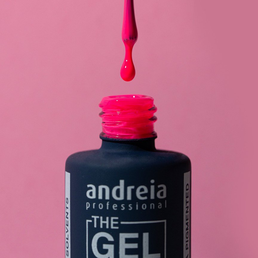 Andreia Professional - The Gel Polish - Solvent Free Gel - G14 Neon Pink - Image 3