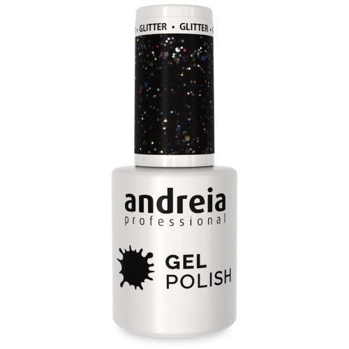 Andreia Nail Gel Polish - Colour 244 Black Glitter