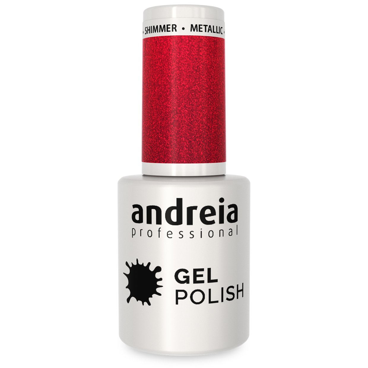 Andreia Nail Gel Polish - Colour 256 Red Metallic Shimmer