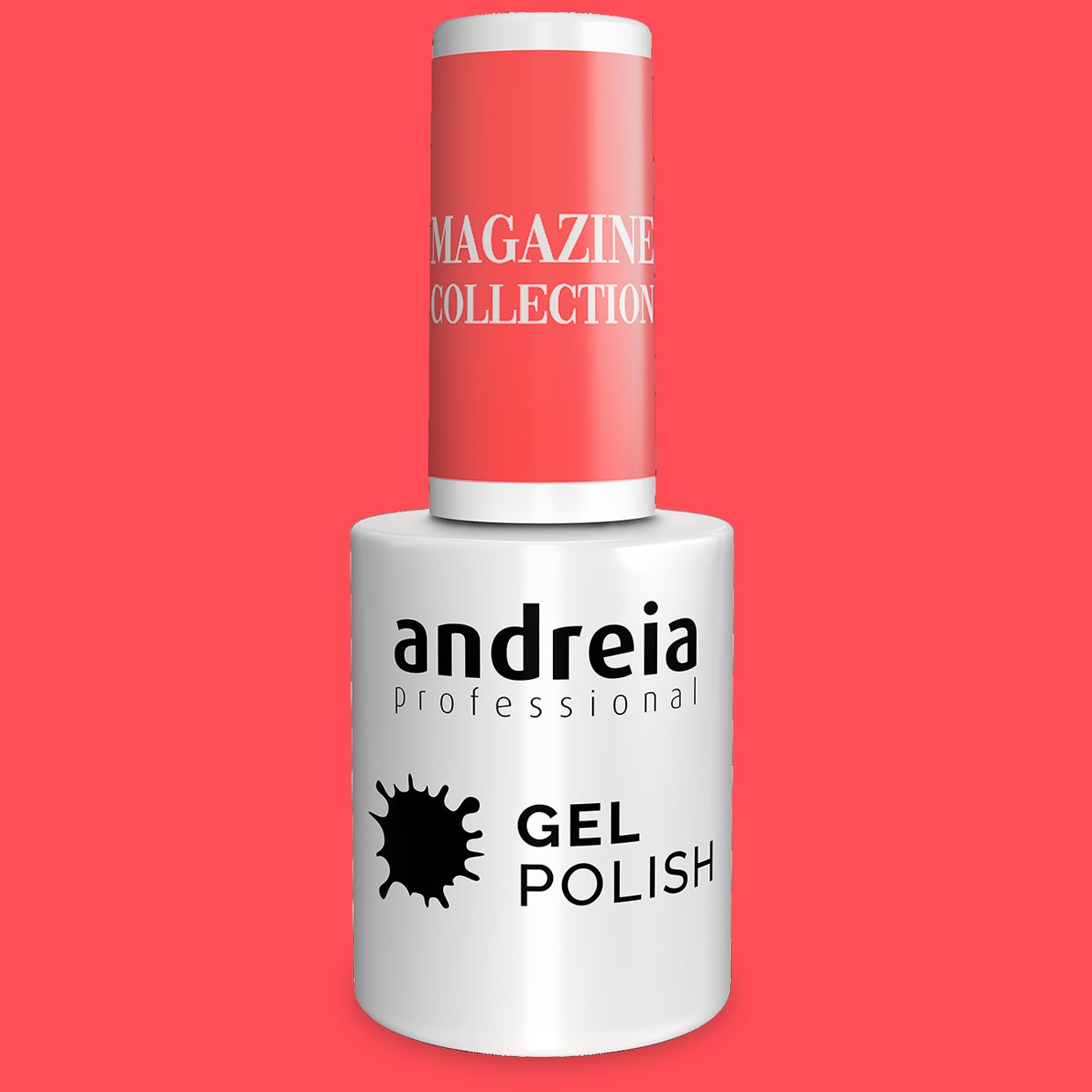 Andreia Professional Nail Gel Polish - Magazine MZ3 - Neon Coral - Image 2