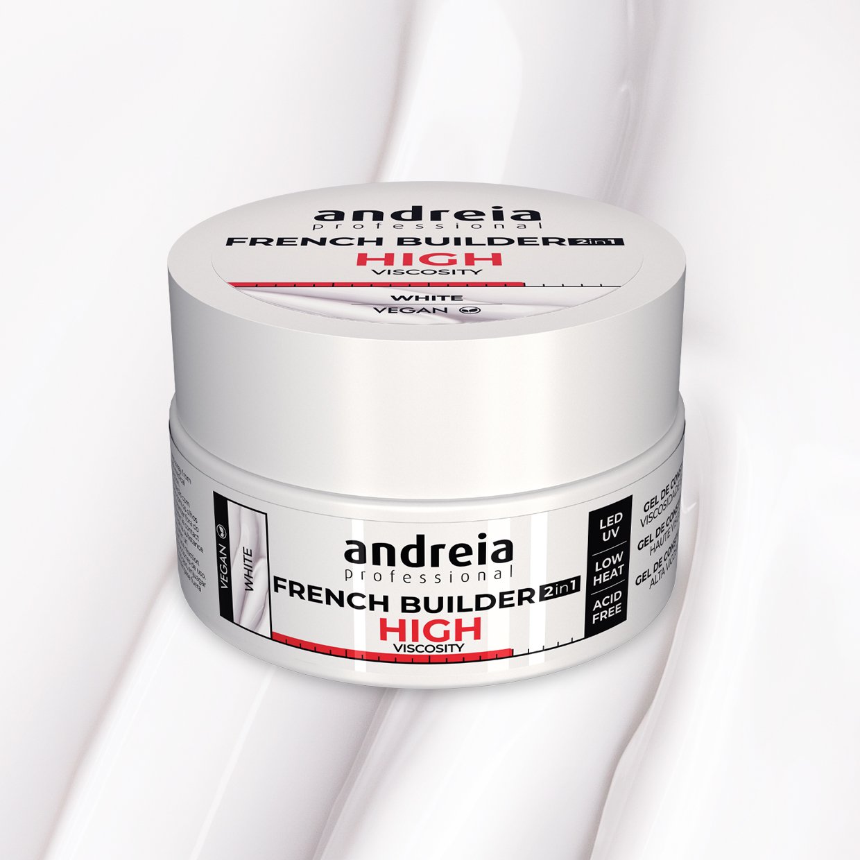 Andreia Professional French Builder - High Viscosity - White 22g - Image 2
