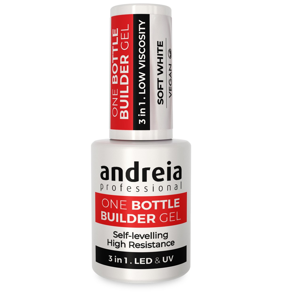 Andreia Professional - One Bottle Builder Gel 3 in 1 - Soft White