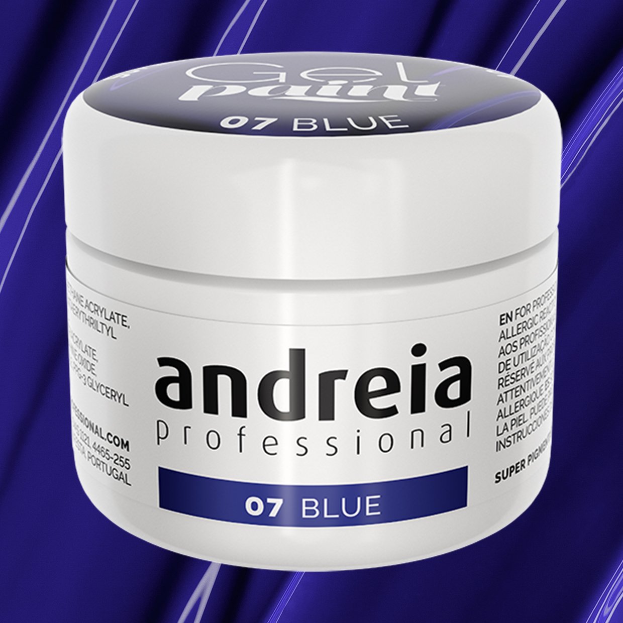 Andreia Professional Nail Art - Nails Gel Paint - 07 Blue - Image 2