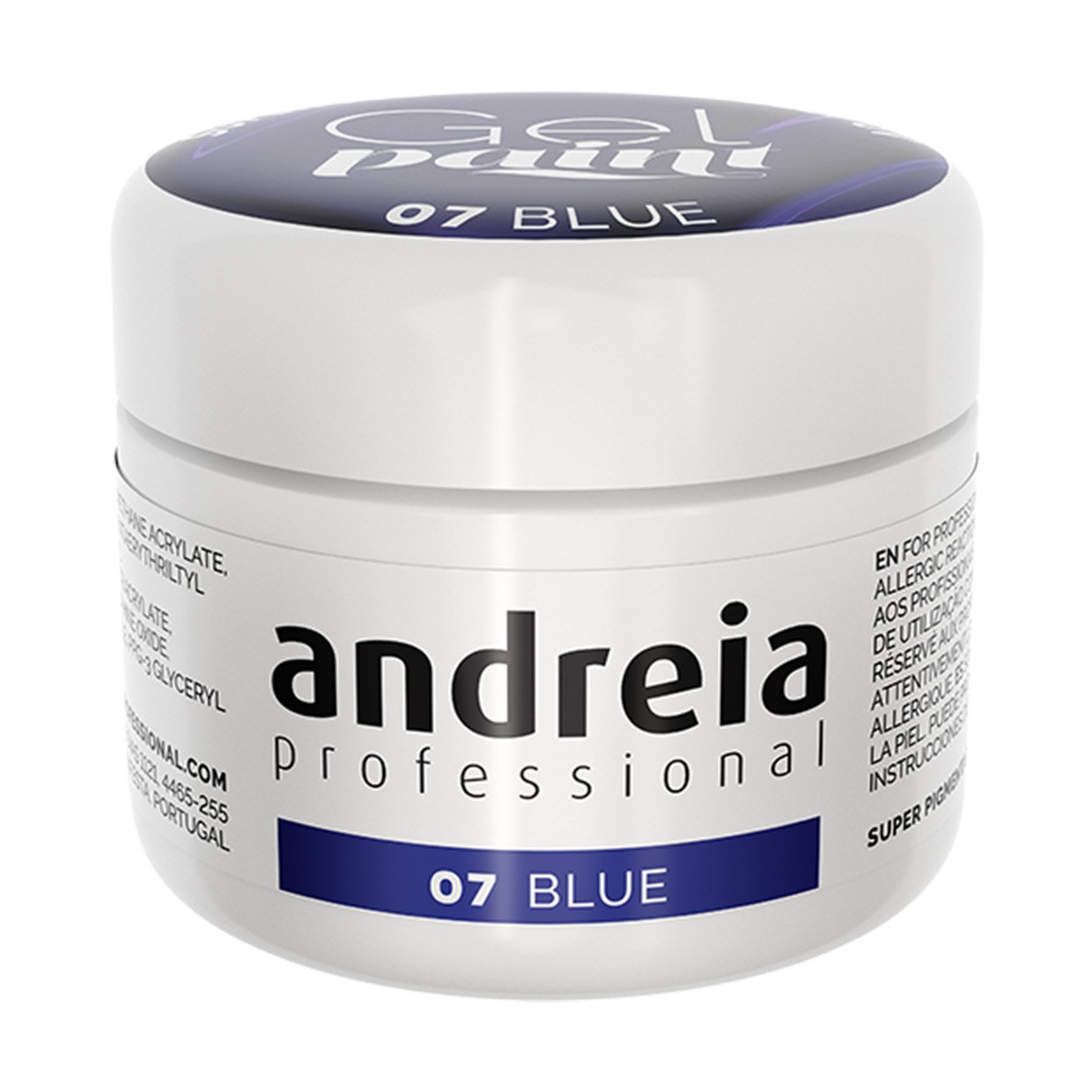 Andreia Professional Nail Art - Nails Gel Paint - 07 Blue