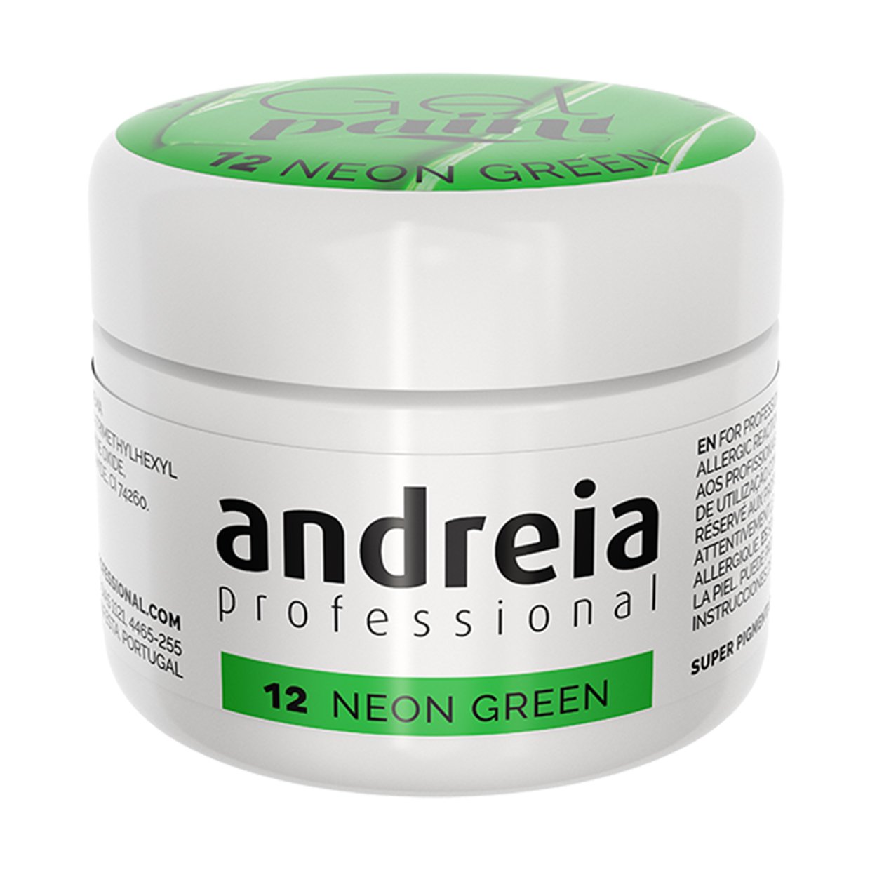 Andreia Professional Nail Art - Nails Gel Paint - 12 Neon Green