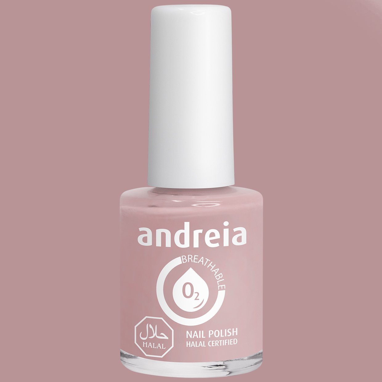 Andreia Halal Breathable Nail Polish - Water Steam Permeable - B25 Pinkish Nude - Image 2