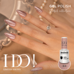 Alternative view of Andreia Professional Gel Polish - I DO - ID1 Pink, Silver and Gold Glitter