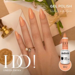 Alternative view of Andreia Professional Gel Polish - I DO - ID2 Nude with Gold Sparkles