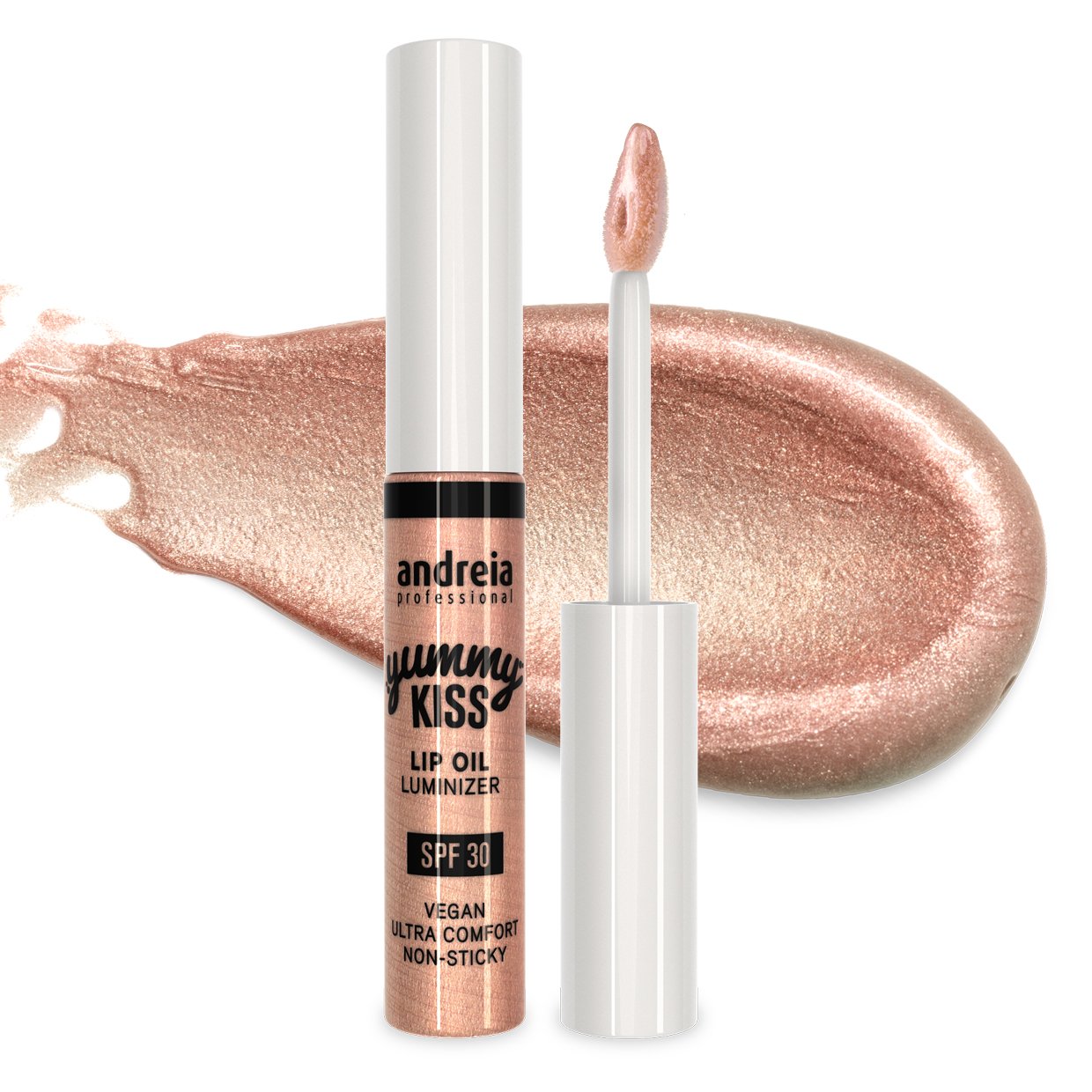 Andreia Professional Make Up - Yummy Kiss Lip Oil Illuminator SPF 30 - Shade 04 PERFECT NUDE