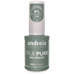 Andreia Professional True Pure – 100% Vegan, Hema Free Gel Polish - T03 White with Glitter