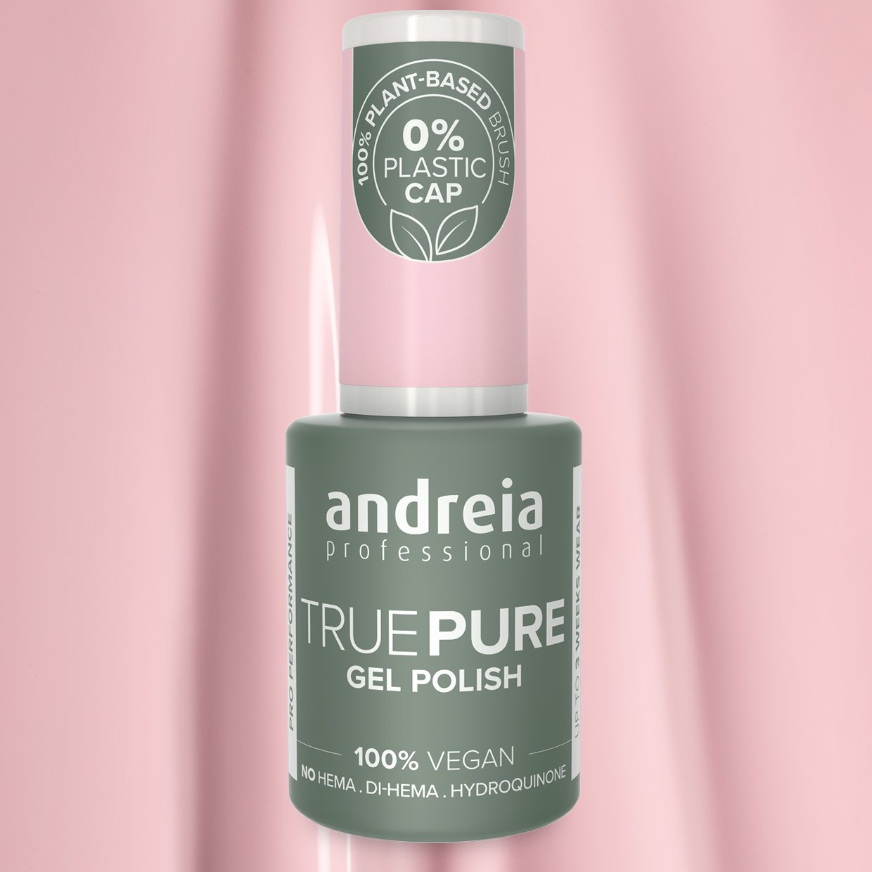 Andreia Professional True Pure – 100% Vegan, Hema Free Gel Polish - T07 Baby Pink - Image 2