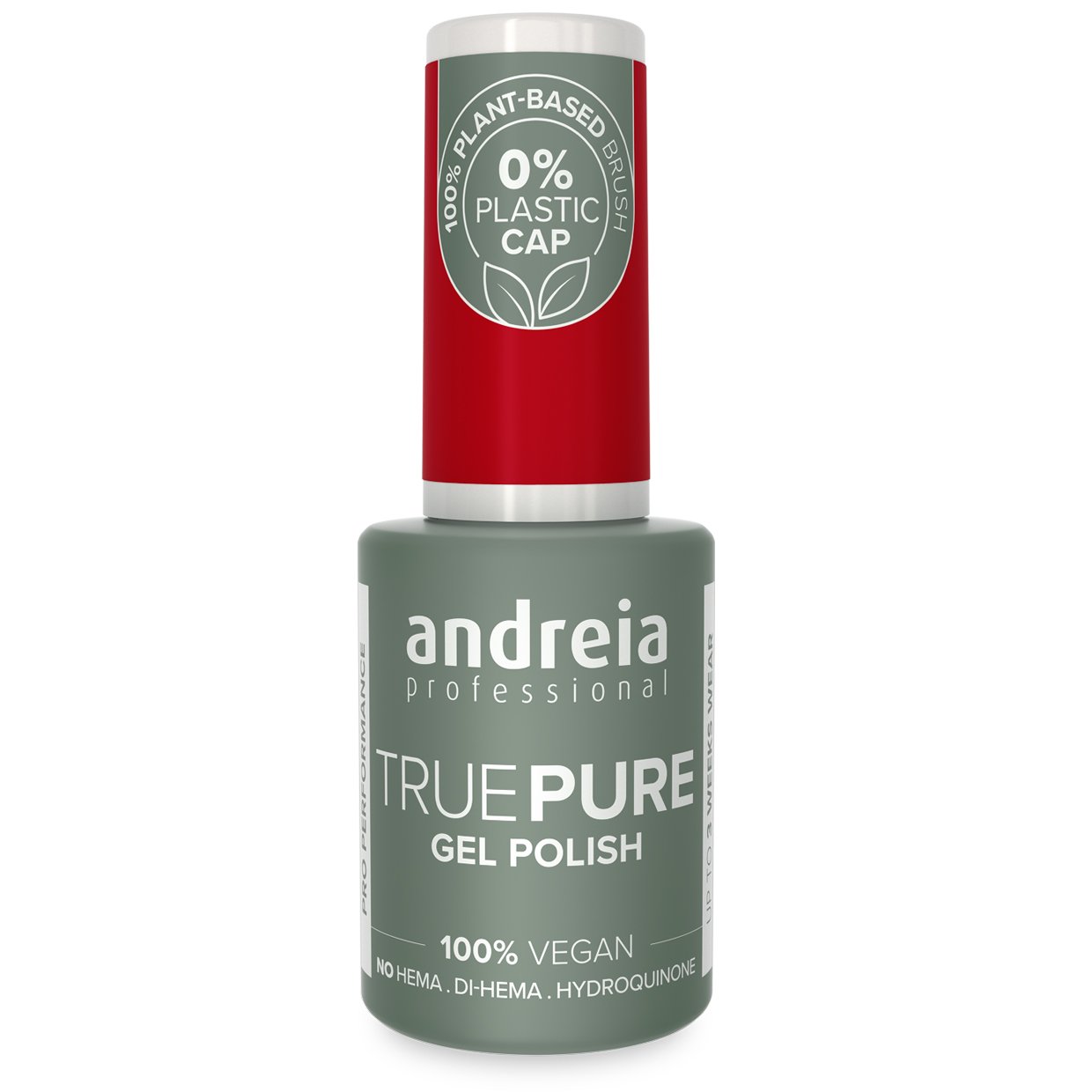 Andreia Professional True Pure – 100% Vegan, Hema Free Gel Polish - T37 Red