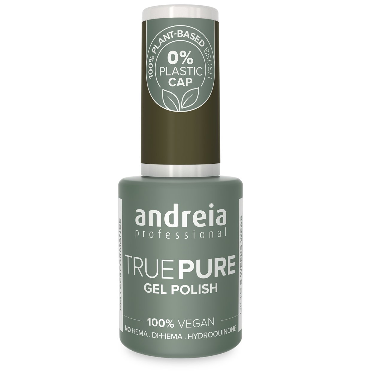 Andreia Professional True Pure – 100% Vegan, Hema Free Gel Polish - T43 Olive Green
