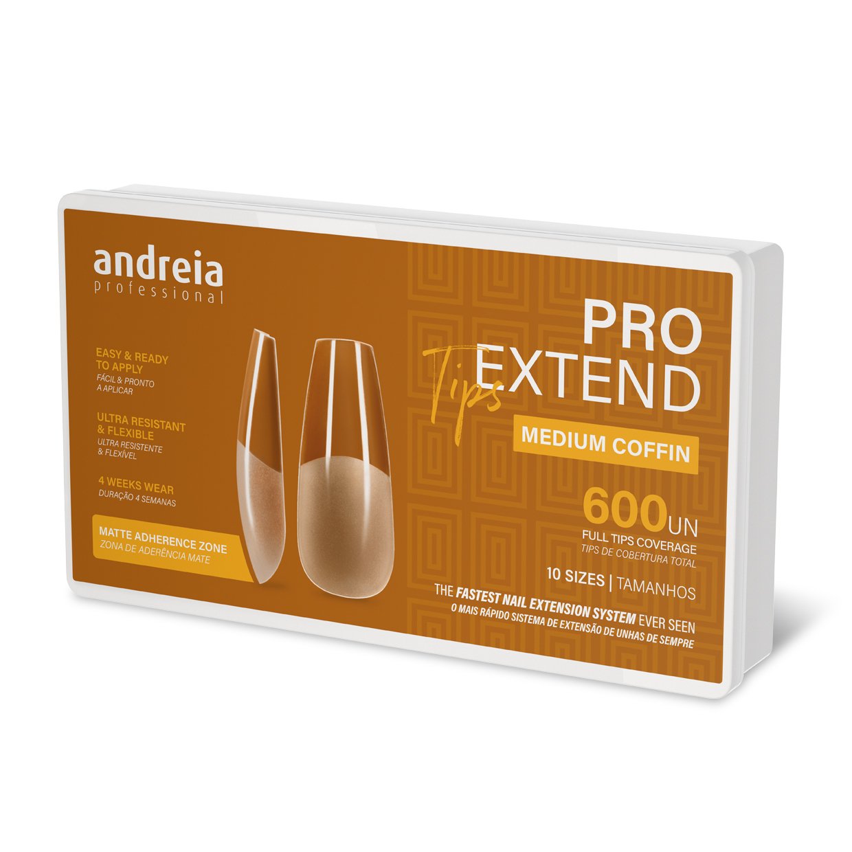 PRO EXTEND NAIL TIPS - Medium Coffin