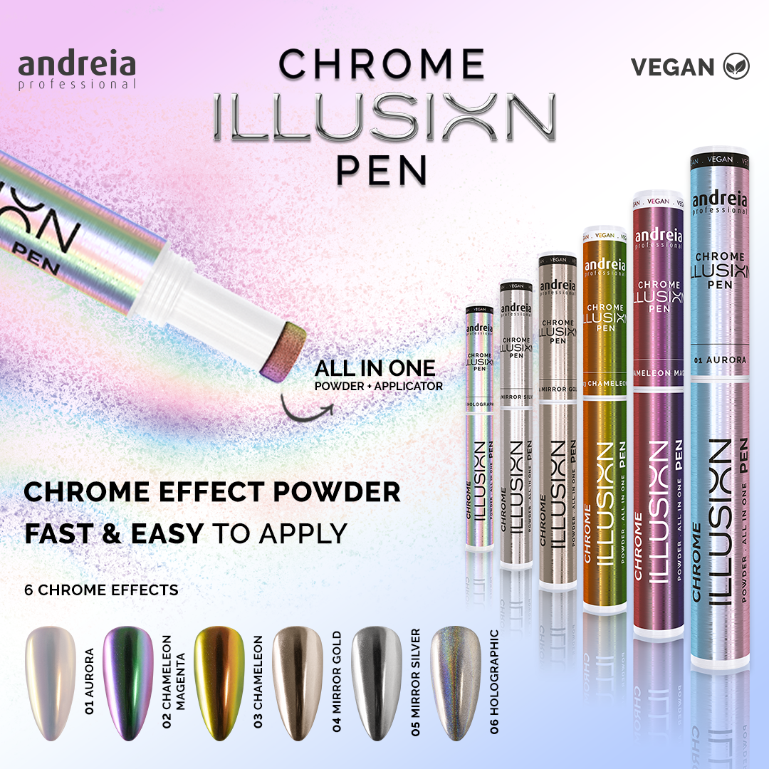 Andreia Professional Chrome Nail Powder Pen - Colour 06 holographic - Image 4
