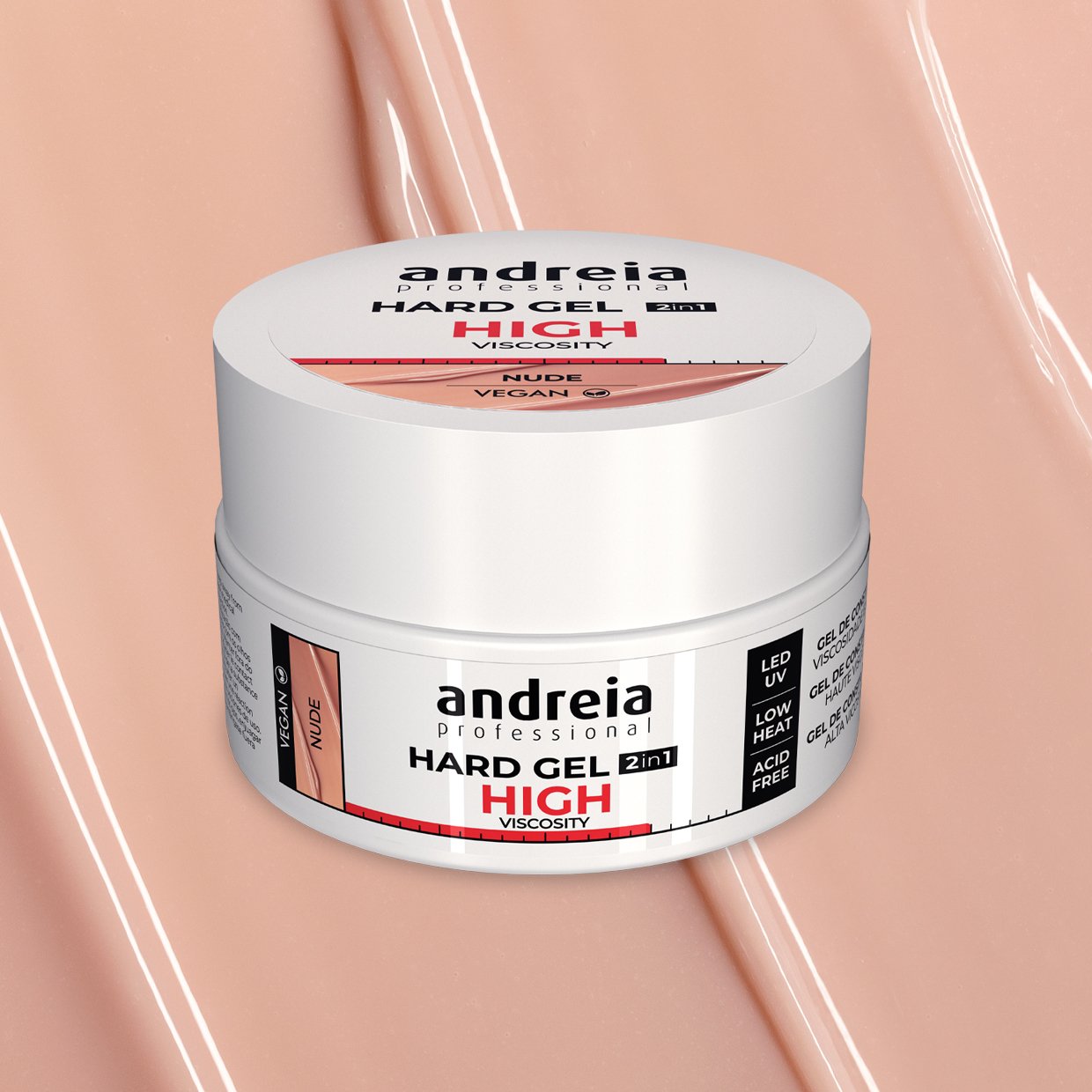 Andreia Professional Hard Gel - High Viscosity - Nude 44g - Image 2