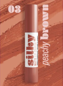 Andreia Professional Makeup - SILKY Matte Lip Crayon - 03 Peachy Brown - Image 5