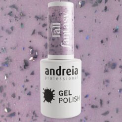 Alternative view of Andreia Professional Gel Polish - Fall Fantasy Ltd Collection - FF2 Pastel Lilac with holographic foil