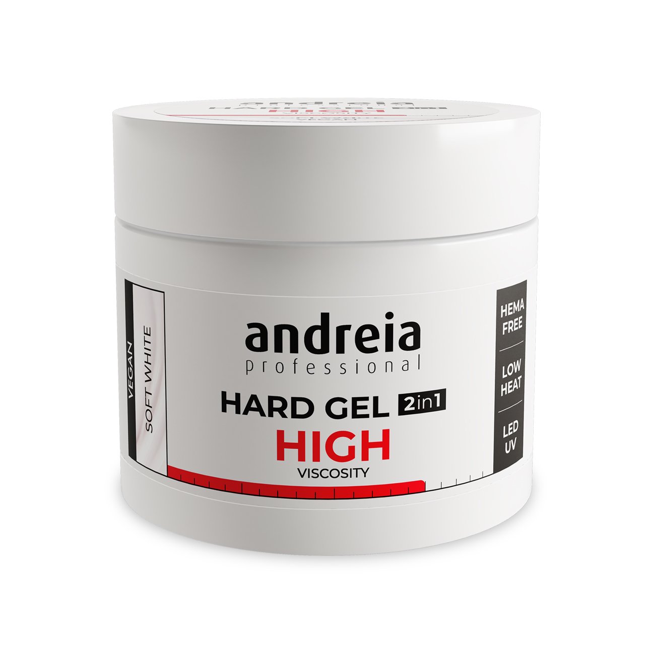 Andreia Professional Hard Gel - High Viscosity - Soft White 200g