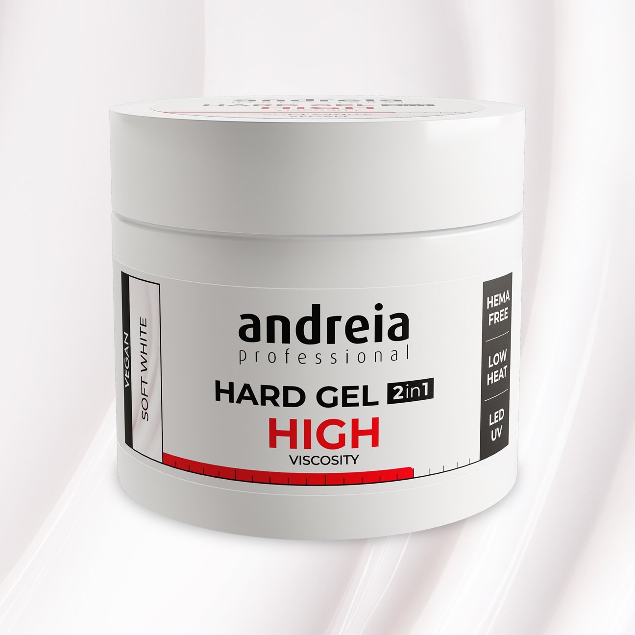 Andreia Professional Hard Gel - High Viscosity - Soft White 200g - Image 2