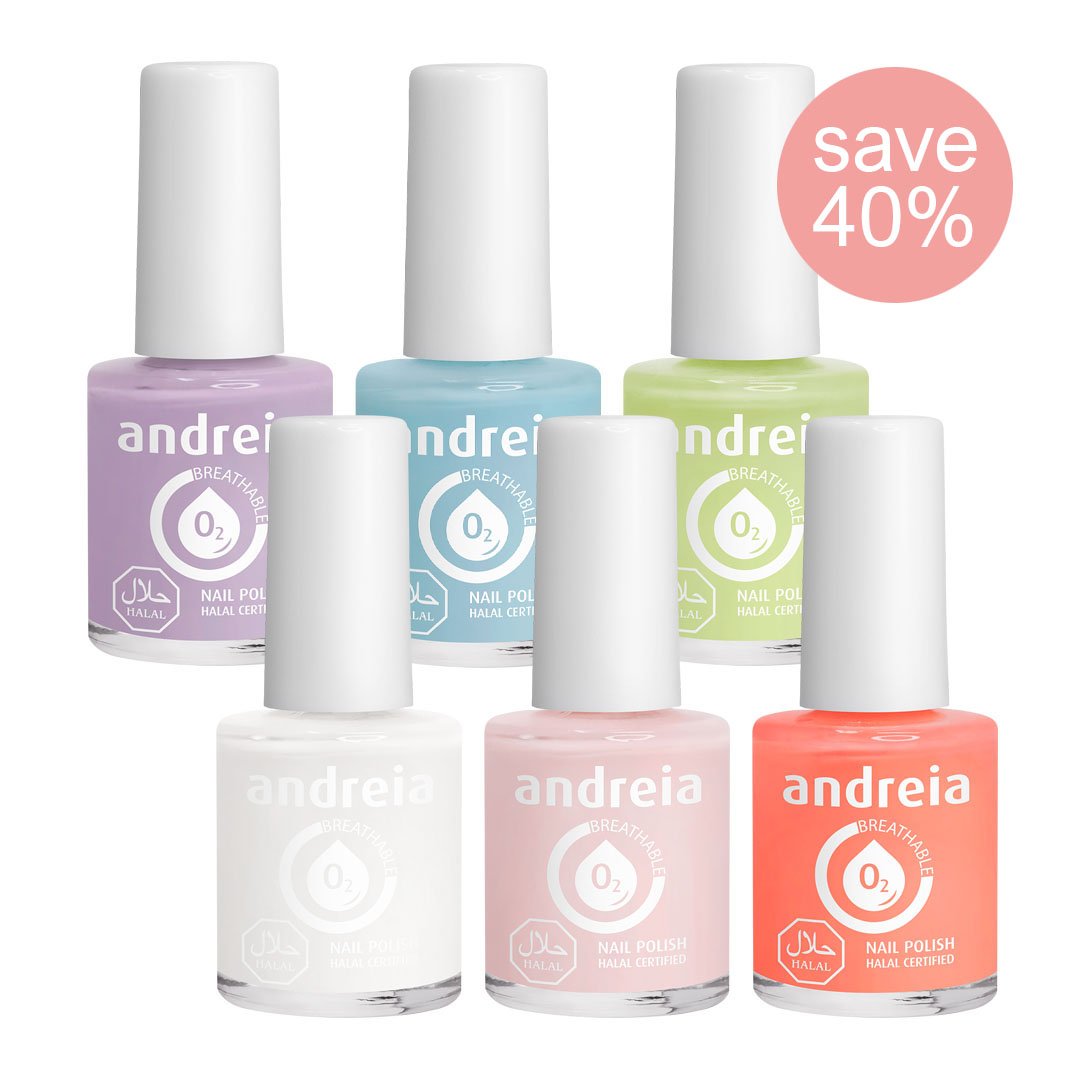 Andreia Halal Breathable Nail Polish Collection - The Pastels