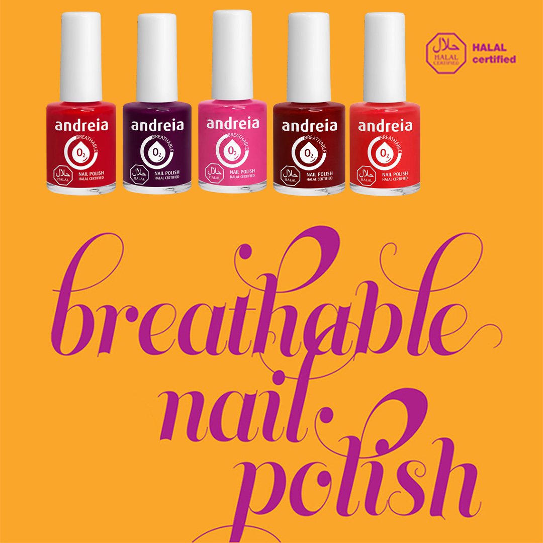Andreia Halal Breathable Nail Polish Collection - The Brights - Image 2
