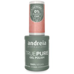 Andreia Professional True Pure – 100% Vegan, Hema Free Gel Polish - T58 Soft Pink with Copper Shimmer