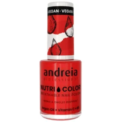 Andreia Professional NutriColor - Breathable Vegan Nail Polish NC17 Red - 10.5ml