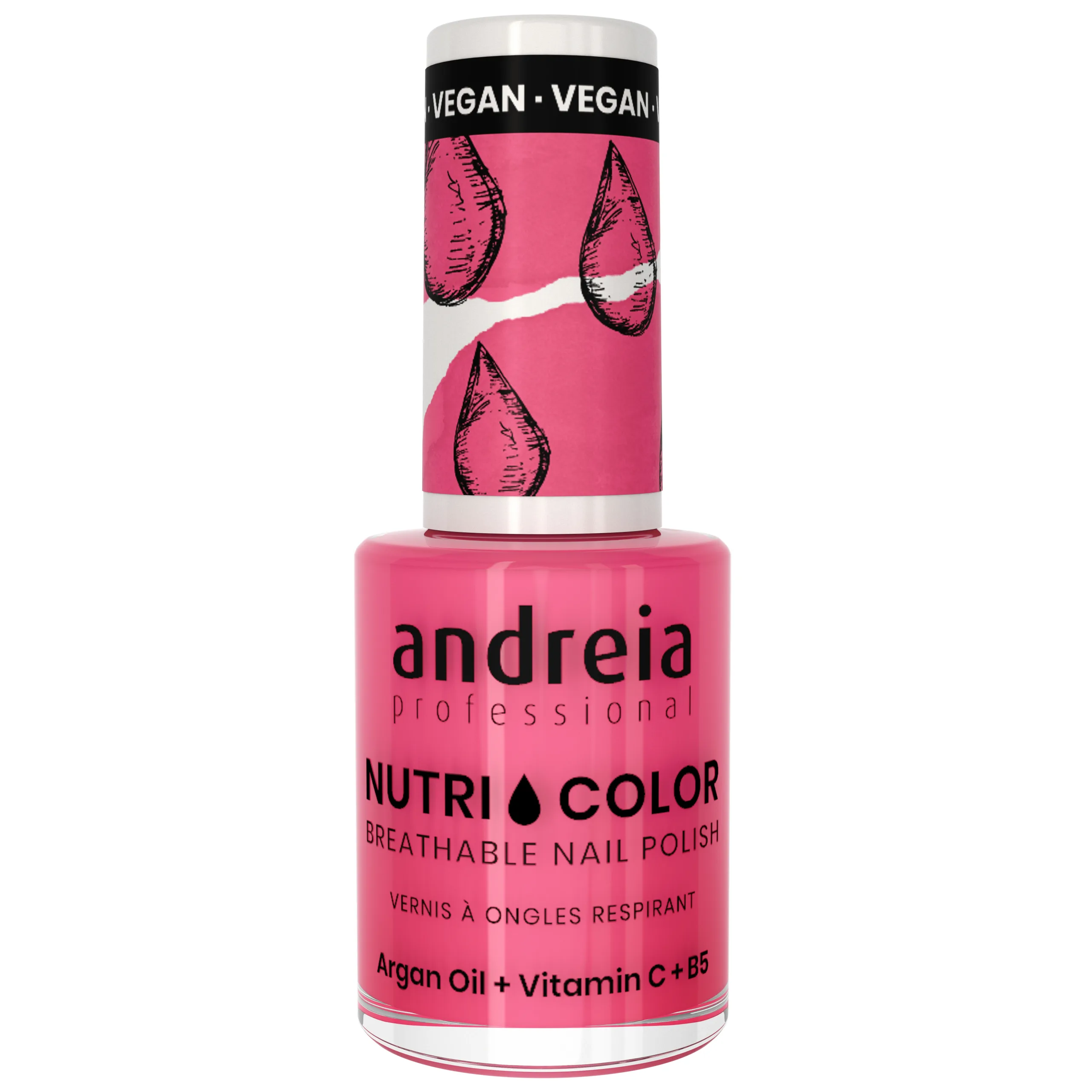 Andreia Professional NutriColor - Breathable Vegan Nail Polish NC30 Bubble Gum Pink