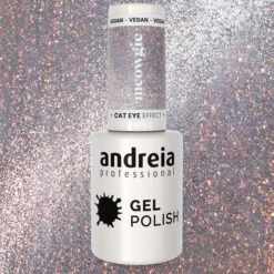 Andreia Professional - Nail Gel Polish - MEOWGIC Cat Eye Effect - MC1 Magnetic Silver Glitter - 10.5ml - Image 3