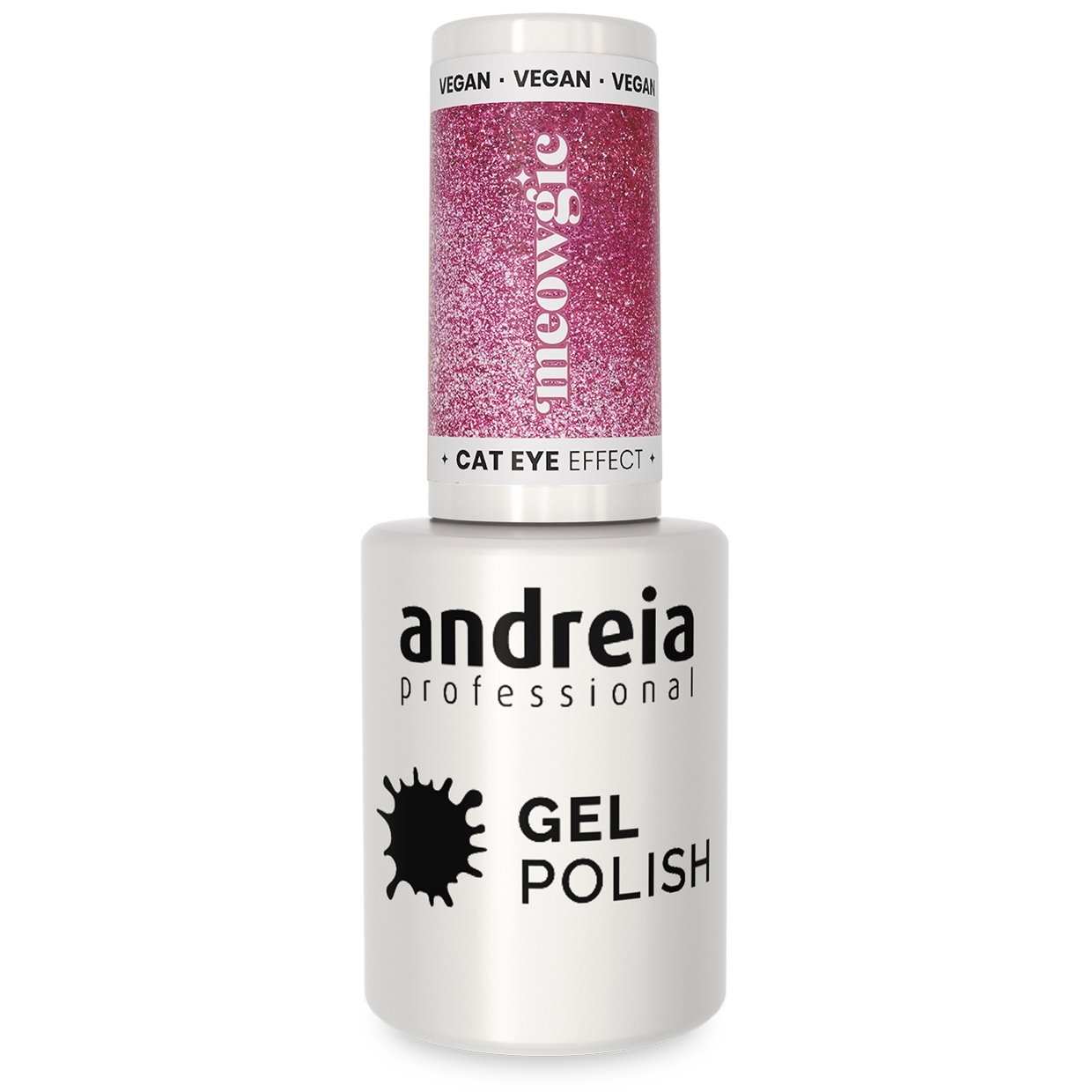 Andreia Professional - Nail Gel Polish - MEOWGIC Cat Eye Effect - MC3 Magnetic Pink Glitter - 10.5ml