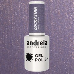 Andreia Professional Gel Polish - Lucky Star Ltd Collection - LS1 Dark purple blue with gold shimmers - Image 3