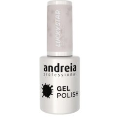 Andreia Professional Gel Polish - Lucky Star Ltd Collection - LS2 Milky white with holographic stars