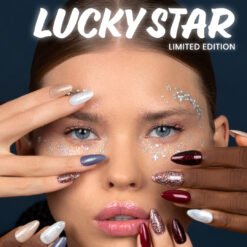Andreia Professional Gel Polish - Lucky Star Ltd Collection - LS1 Dark purple blue with gold shimmers - Image 4