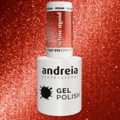 Alternative view of Andreia Professional Gel Nail Polish - Feline Mood Cat Eye Effect - FE1 Magnetic red glitter with red shimmers