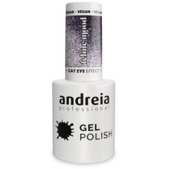 Andreia Professional Gel Nail Polish - Feline Mood Cat Eye Effect Ltd - FE4 Magnetic grayish-purple glitter with silver shimmers
