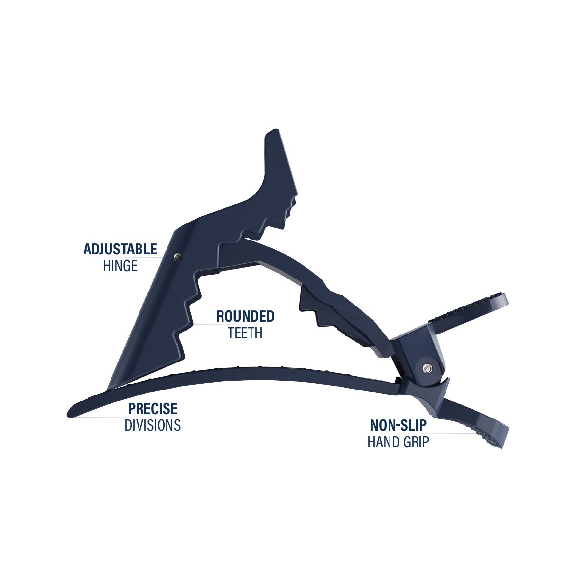 Andreia Professional Alligator Hair Clip - Box of 6 - Image 4