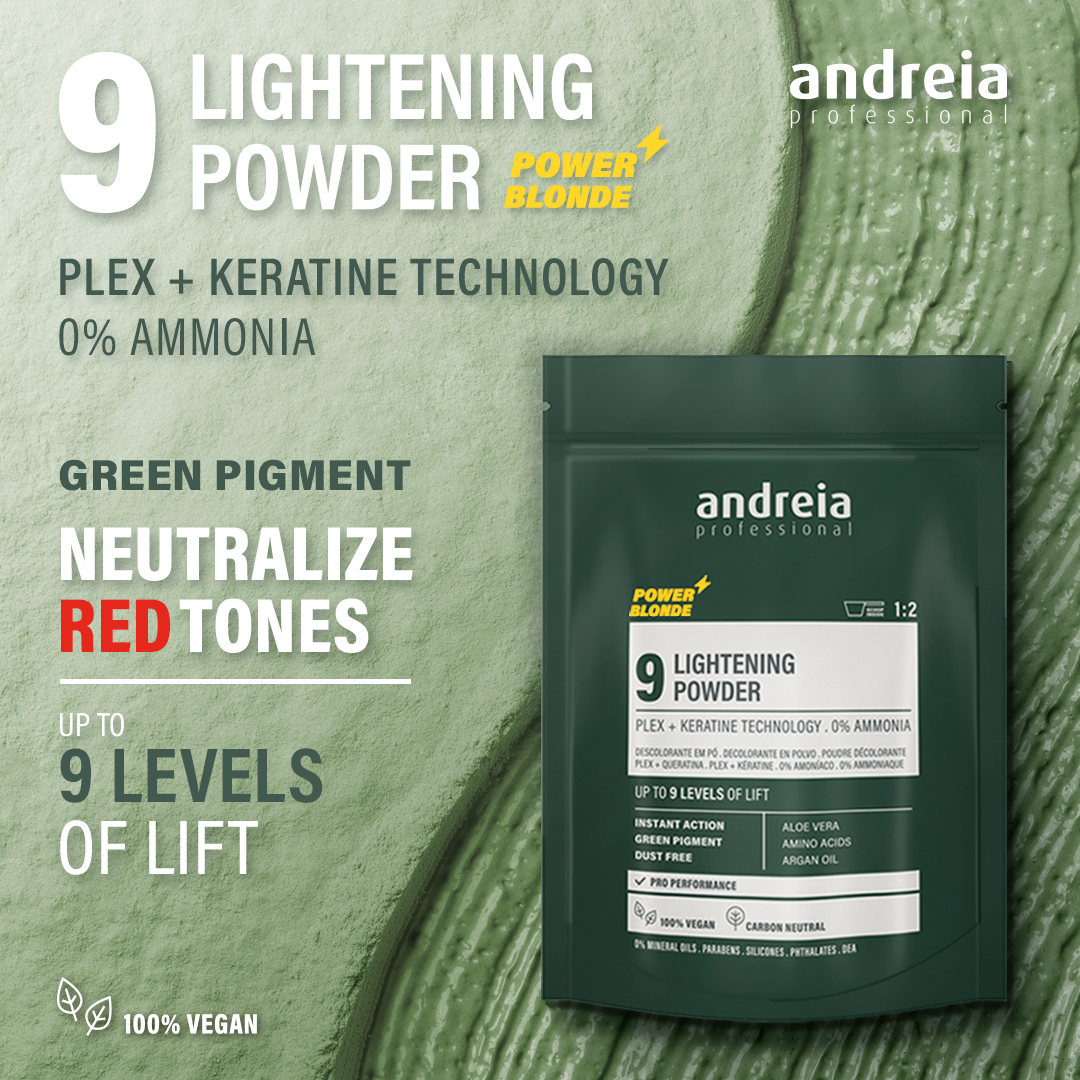 LIGHTENING POWDER 9 - Ammonia Free Green Lightening Powder 500g - NEW - Image 3