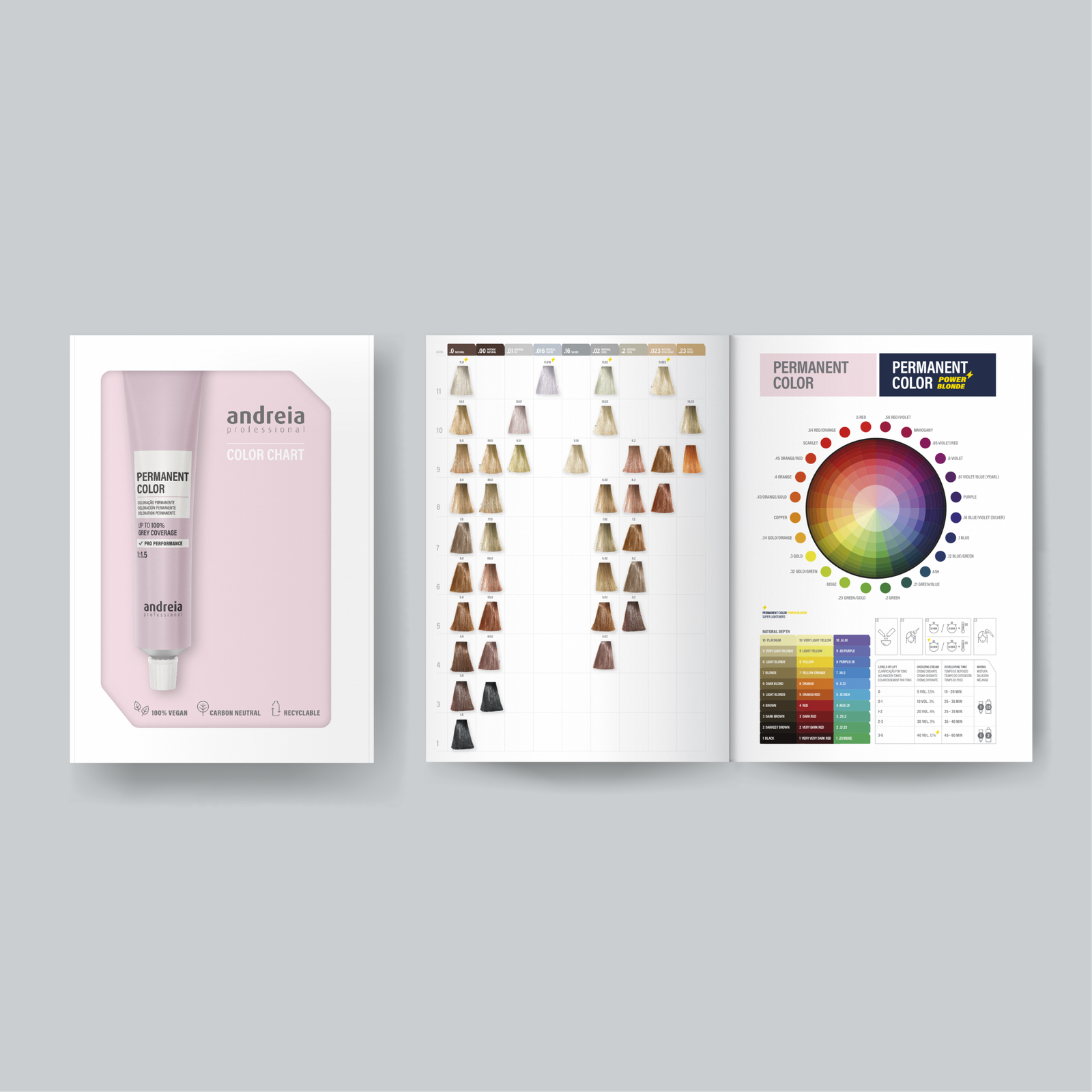Andreia Professional Colour Chart - PERMANENT COLOUR