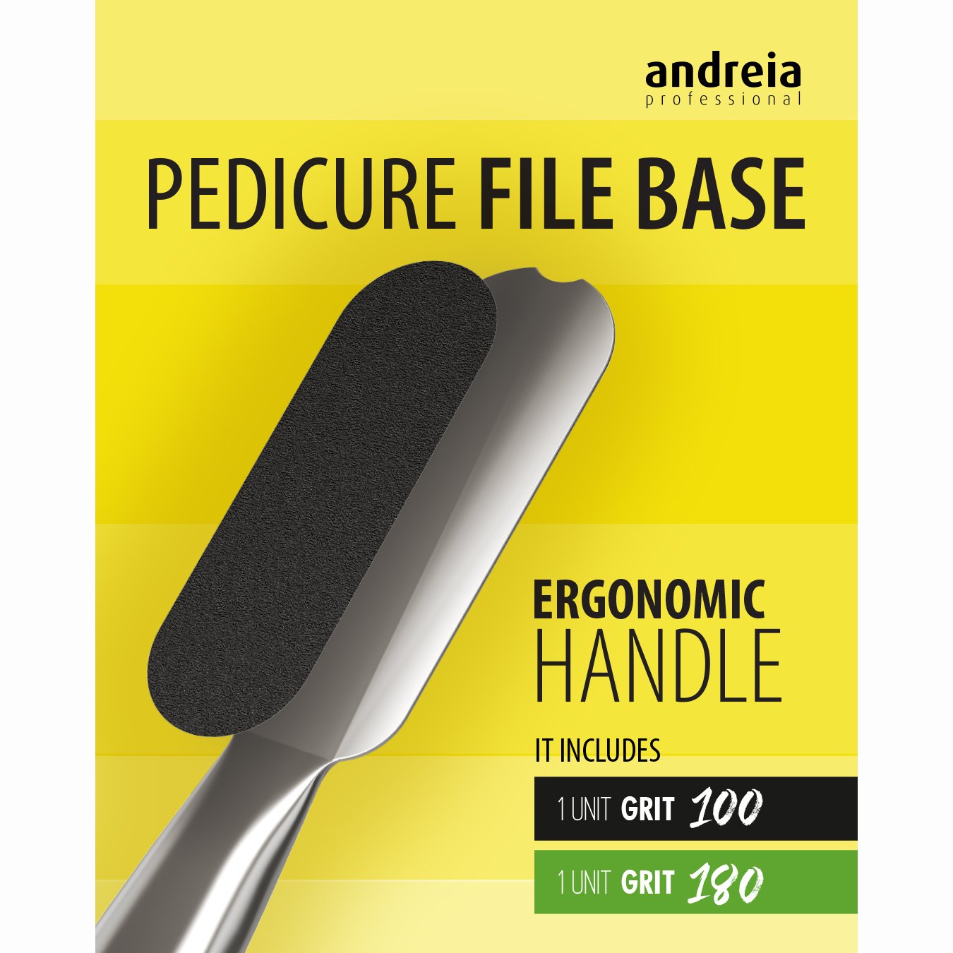 Andreia Professional Stainless Steel Pedicure File Base - Image 2
