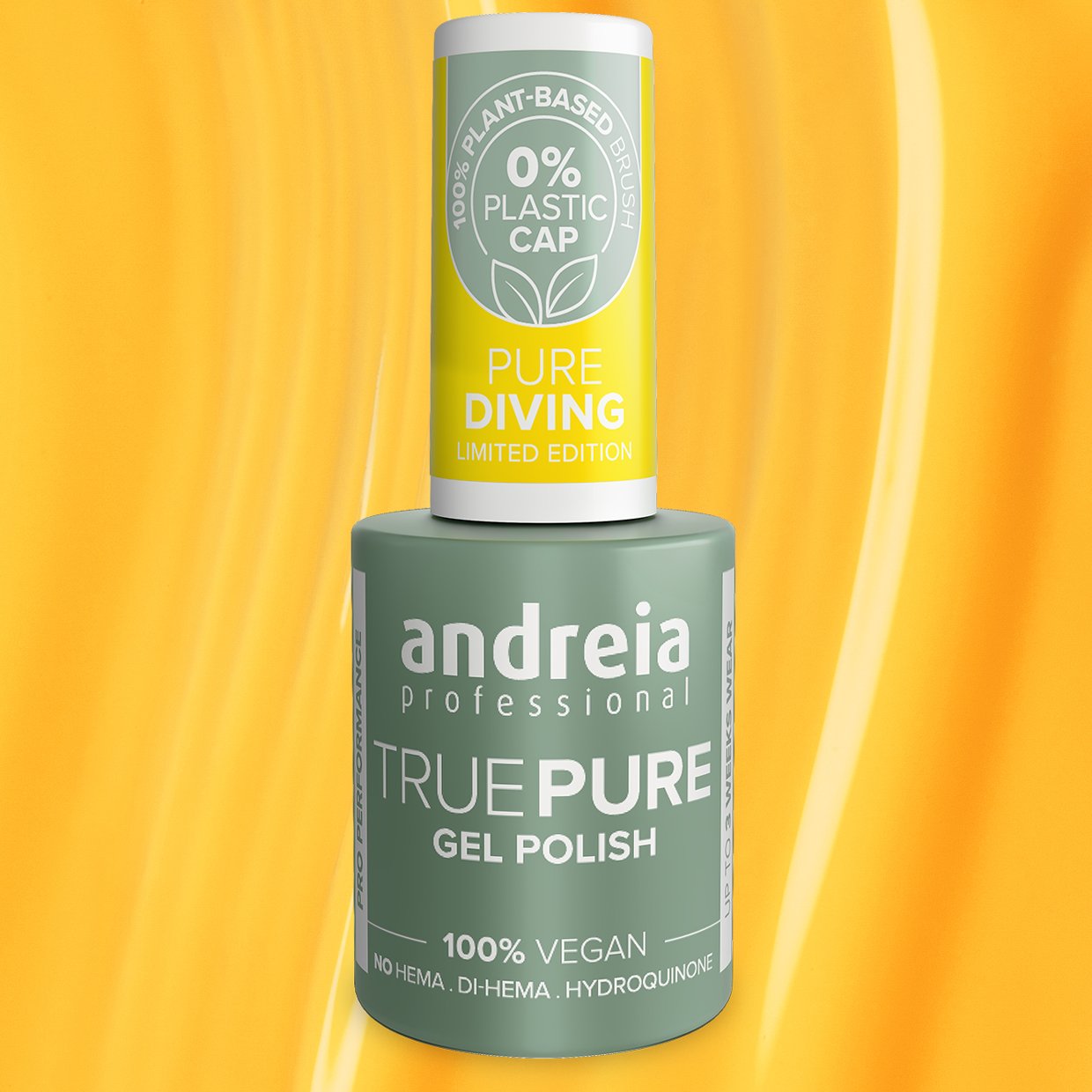 Andreia Professional - True Pure Hema Fee Gel Polish - Pure Diving Ltd Collection - PV3 Vibrant Yellow - Image 3