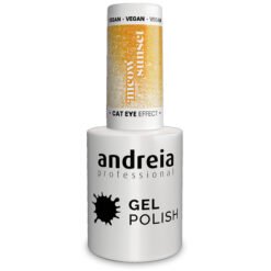 Andreia Professional Gel Polish Cat Eye Effect - Meow Sunset - MW3 Magnetic Honey Yellow Glitter with Golden Shimmer