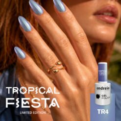 Alternative view of Andreia Professional Gel Polish - Tropical Fiesta Ltd Collection - TR4 Holographic Lilac with Metallic Shimmer