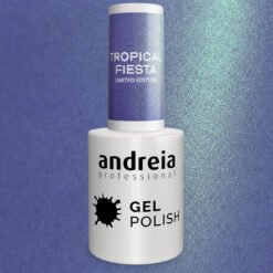 Andreia Professional Gel Polish - Tropical Fiesta Ltd Collection - TR4 Holographic Lilac with Metallic Shimmer - Image 3