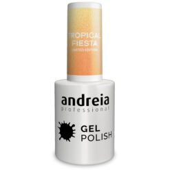 Andreia Professional Gel Polish - Tropical Fiesta Ltd Collection - TR6 Metallic Golden Peach with a Satin Shimmer