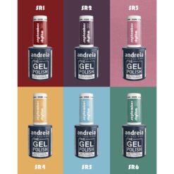 Andreia Professional - The Gel Polish - Solvent Free Gel - September Rhythm Ltd Collection - All 6 Colours + Free Mini Tabletop display