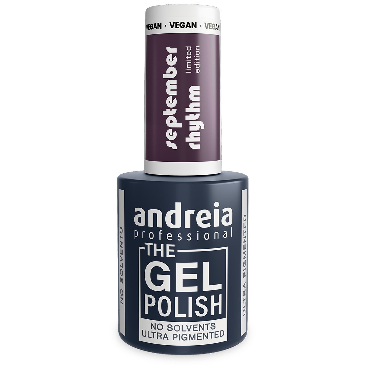 Andreia Professional - The Gel Polish - Solvent Free Gel - September Rhythm Ltd Collection - Colour SR2 Plum - 10.5ml