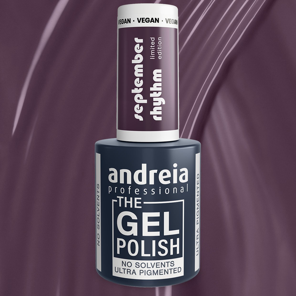 Andreia Professional - The Gel Polish - Solvent Free Gel - September Rhythm Ltd Collection - Colour SR2 Plum - 10.5ml - Image 3